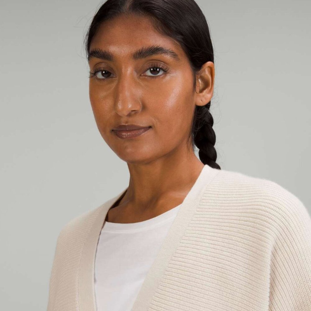 Lululemon Merino Wool-Blend White Opal Cardigan - Picture 10 of 10